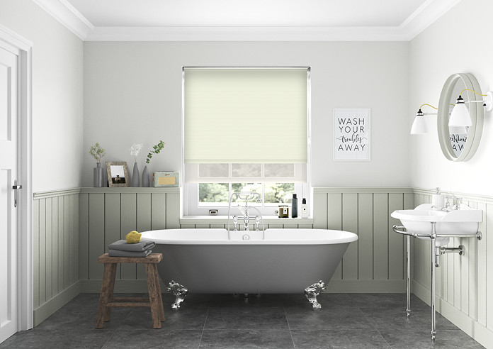 Rimini (Blackout), Cream & Shimmer Barley - Double Roller Blind - Image 5
